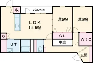 chouette blanc(シュエットブロン)【2階】の間取り