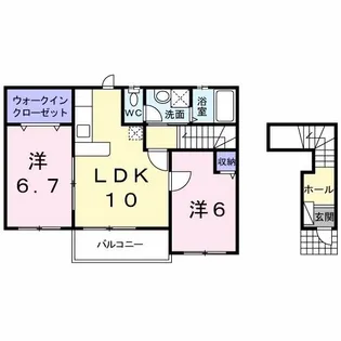 プロムナード【2階】の間取り