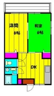 早乙女ハイツ2号【1階】の間取り