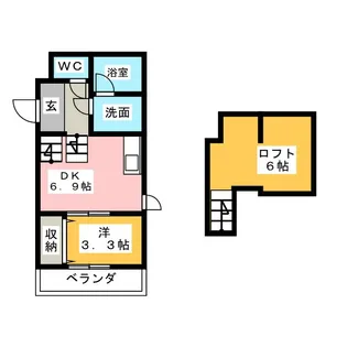 FAMILY STAGE道徳II【1階】の間取り