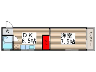 今谷レジデンス【2階】の間取り
