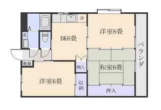 ウェルス武岡【1階】の間取り