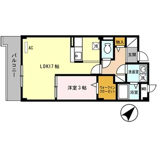 兵庫県加古川市尾上町安田【マンション】の間取り