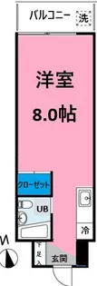 ニューハイツ麻布仙台坂【4階】の間取り