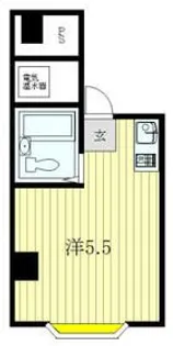 ビッグ武蔵野国分寺 205【2階】の間取り