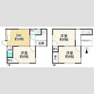 大阪府堺市東区日置荘原寺町【一戸建】の間取り