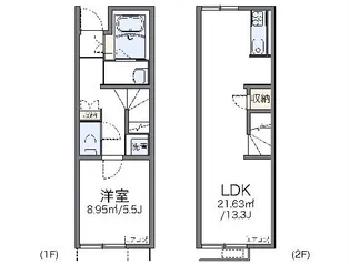 レオネクストパーチェ【1階】の間取り
