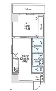 シュワーブパレ【6階】の間取り