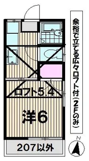 DAYO 国立【2階】の間取り