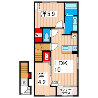 グラン ミツ (GRAN MITSU)【2階】の間取り