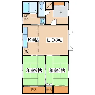 阿部ハイツ1【1階】の間取り