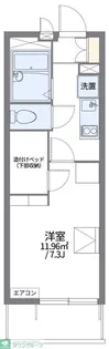 レオパレスグリーンハイム南【1階】の間取り