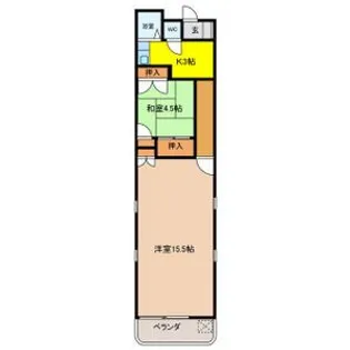 アミューズコート【3階】の間取り