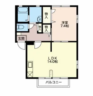 アクアリッチ【2階】の間取り