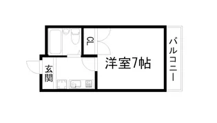 ランブラス清仁館【3階】の間取り