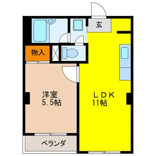 岐阜県岐阜市西野町8【マンション】の間取り