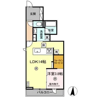 ・フレア A棟【1階】の間取り