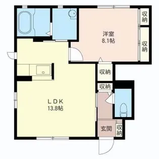 サウス ヴィラI【1階】の間取り