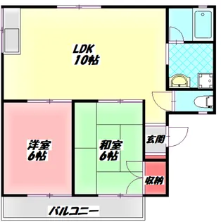レジデンス春日【2階】の間取り