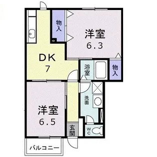 ルミエール【1階】の間取り