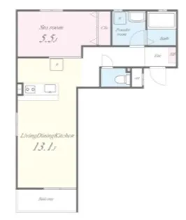 WindBell栄本町【2階】の間取り