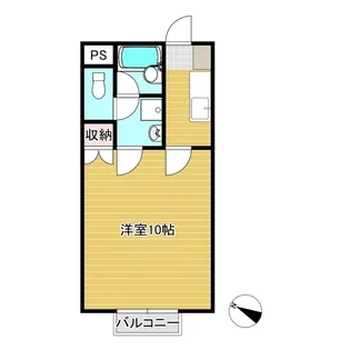 1Kの間取り画像