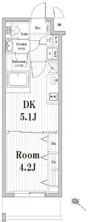 東京都新宿区市谷鷹匠町【マンション】の間取り