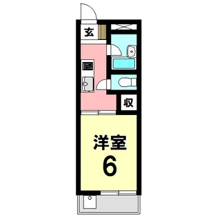 フリーデンハイム平和【2階】の間取り