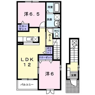 ヴィーダフェリスVI【2階】の間取り