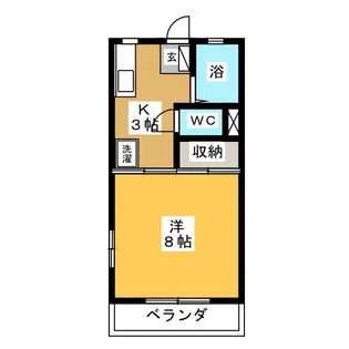 メゾン緑園【1階】の間取り