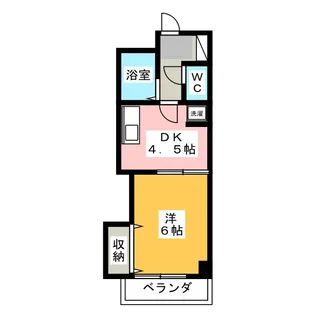 横山ビル市ヶ尾【3階】の間取り