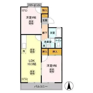 サンボナールB【1階】の間取り