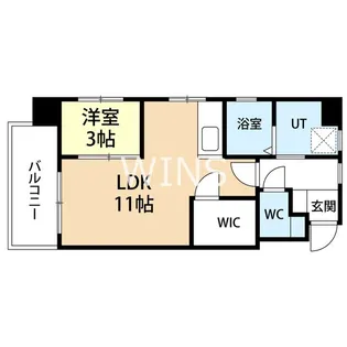 福岡県福岡市中央区赤坂1【マンション】の間取り