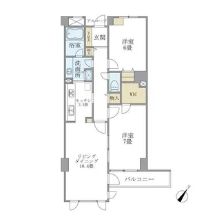 ウヴラージュ広尾【5階】の間取り