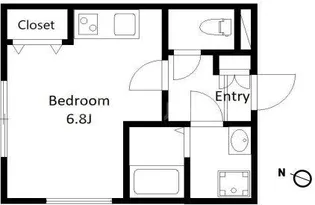 blue palette赤羽弁天通り【2階】の間取り