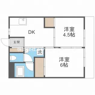 2DKの間取り画像