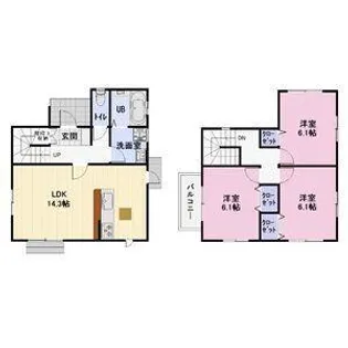 長野県上田市国分【一戸建】の間取り