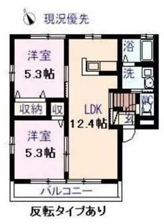 サンモール大谷D【2階】の間取り
