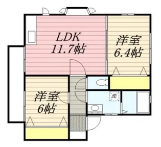 ハミングハイツ【2階】の間取り