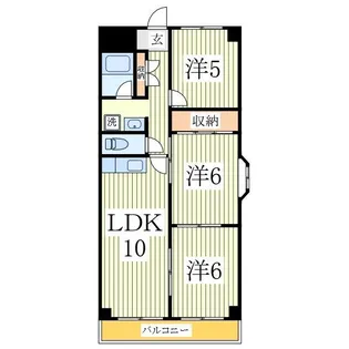 第三千代田マンション【6階】の間取り