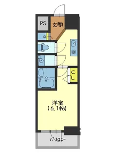 プレサンス天王寺ノースヴィアーレ【5階】の間取り