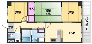 サバービア泉大津【2階】の間取り