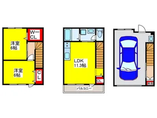 大阪府堺市中区深井清水町【一戸建】の間取り