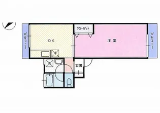 川口マンション【2階】の間取り