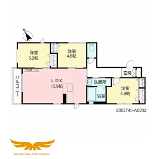 プロヌーブ春日【2階】の間取り