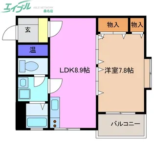 サイレンス上野【1階】の間取り