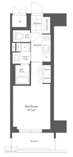 THE GATEHOUSE浅草雷門(旧ブランシエスタ浅草雷門)【9階】の間取り