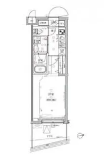 クレイシア祐天寺【1階】の間取り
