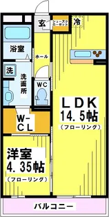 東京都府中市住吉町2【アパート】の間取り
