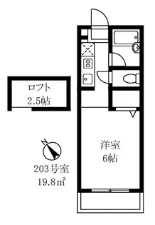 クレドメゾン白楽【2階】の間取り
